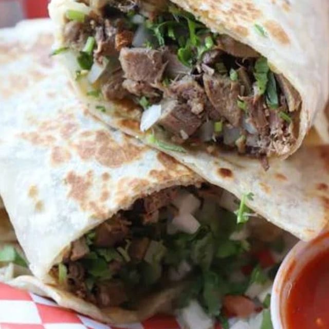 Burrito of Beef Tongue/ Burrito de Lengua.